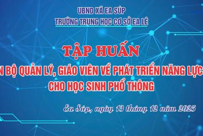 Tập huấn cán bộ quản lý, giáo viên về phát triển năng lực số cho học sinh THCS